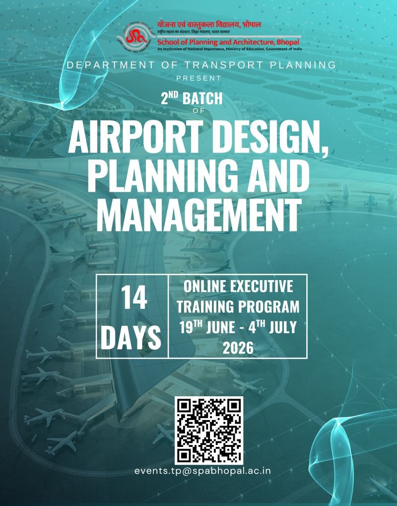 SPA Bhopal Executive Training Program on Airport Design Planning and Management 2026
