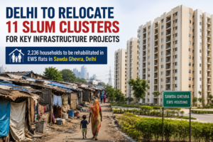 Delhi slum clusters being relocated to Sawda Ghevra EWS housing flats under DUSIB rehabilitation project