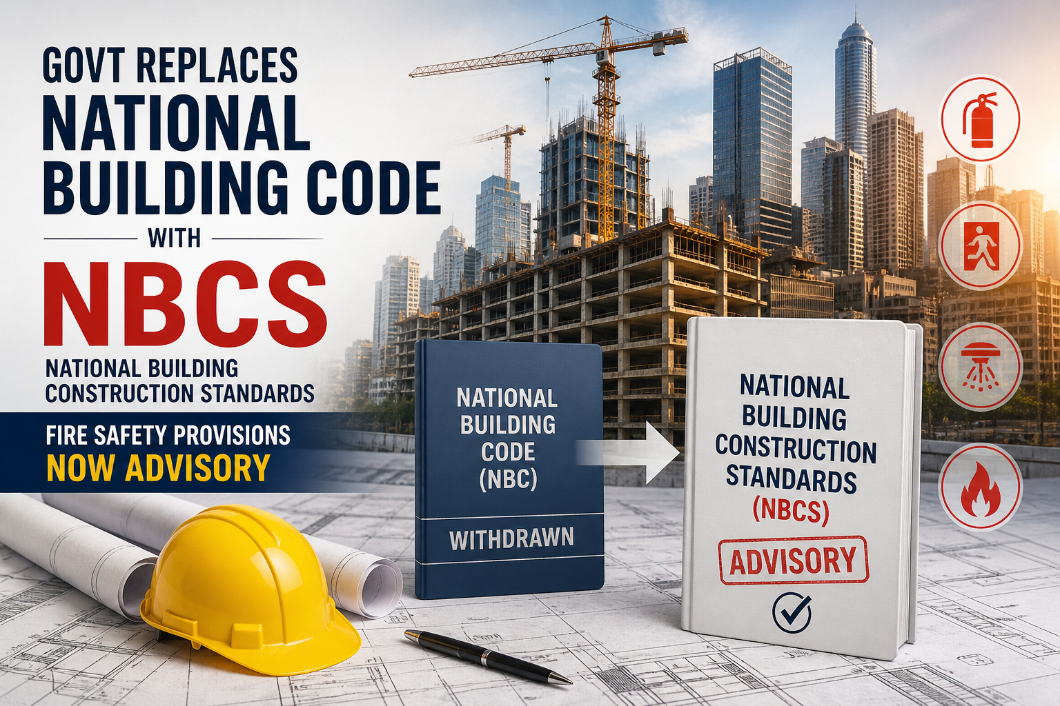 Govt Replaces National Building Code with New Standards, Fire Safety Made Advisory