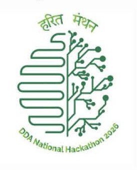 DDA Harit Manthan 2026 logo representing urban green innovation hackathon in Delhi
