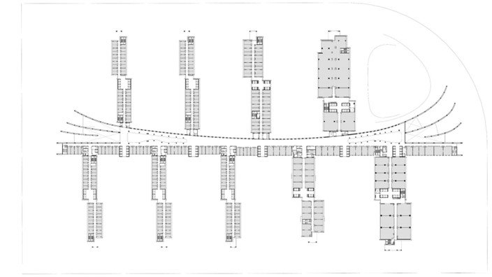 Floor plan drawing of Surat Diamond Bourse complex