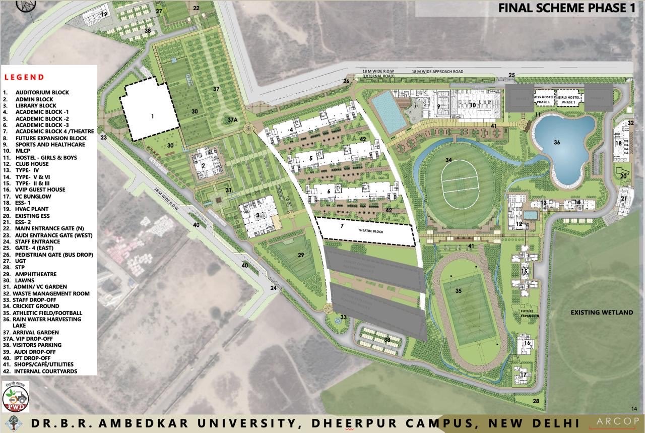 Delhi Approves ₹1,668 Crore Dr. B.R. Ambedkar University Campus at Dheerpur