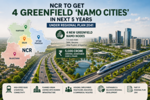 NCR Planning Board meeting discussing four greenfield Namo Cities under Regional Plan 2041