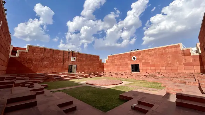 Jawahar Kala Kendra in Jaipur designed by Charles Correa inspired by Jaipur's historic city plan and the Vastu Purusha Mandala.