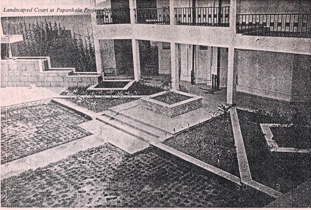 Landscape Court at Papankalan Site Office