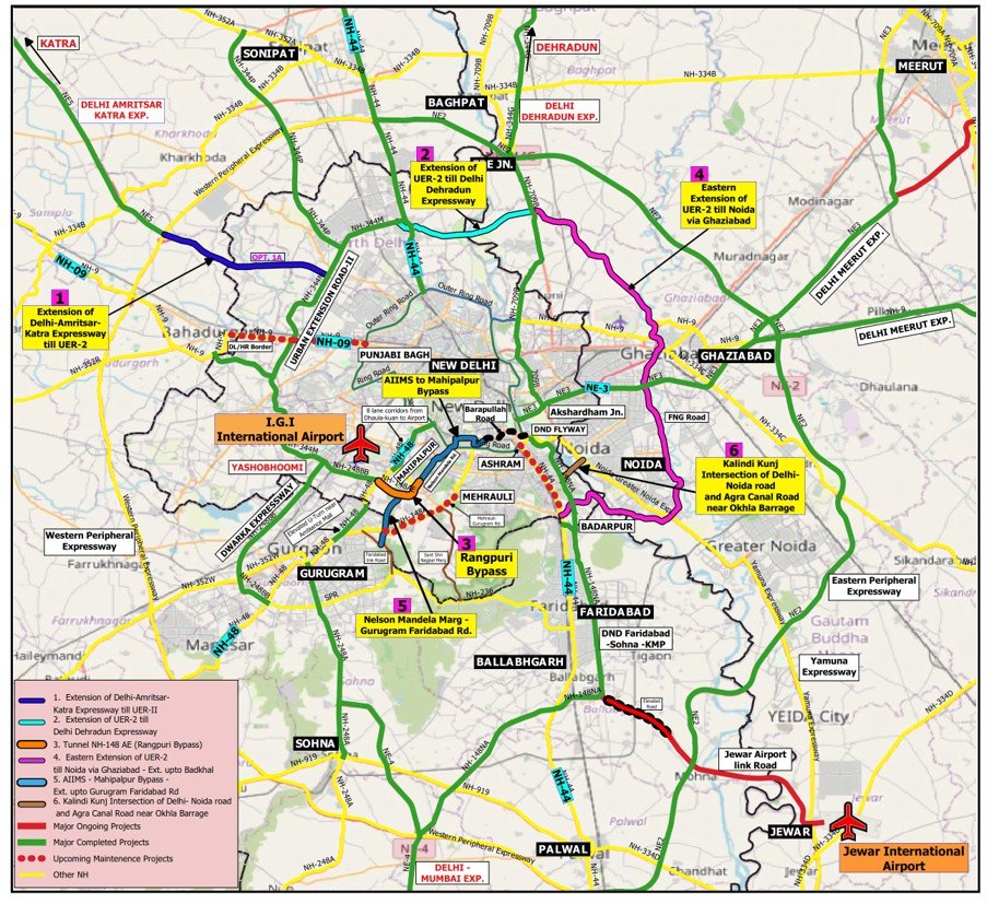 Cabinet Approves ₹6,969.67 Crore Tunnel to Connect Dwarka Expressway with Nelson Mandela Marg in Delhi