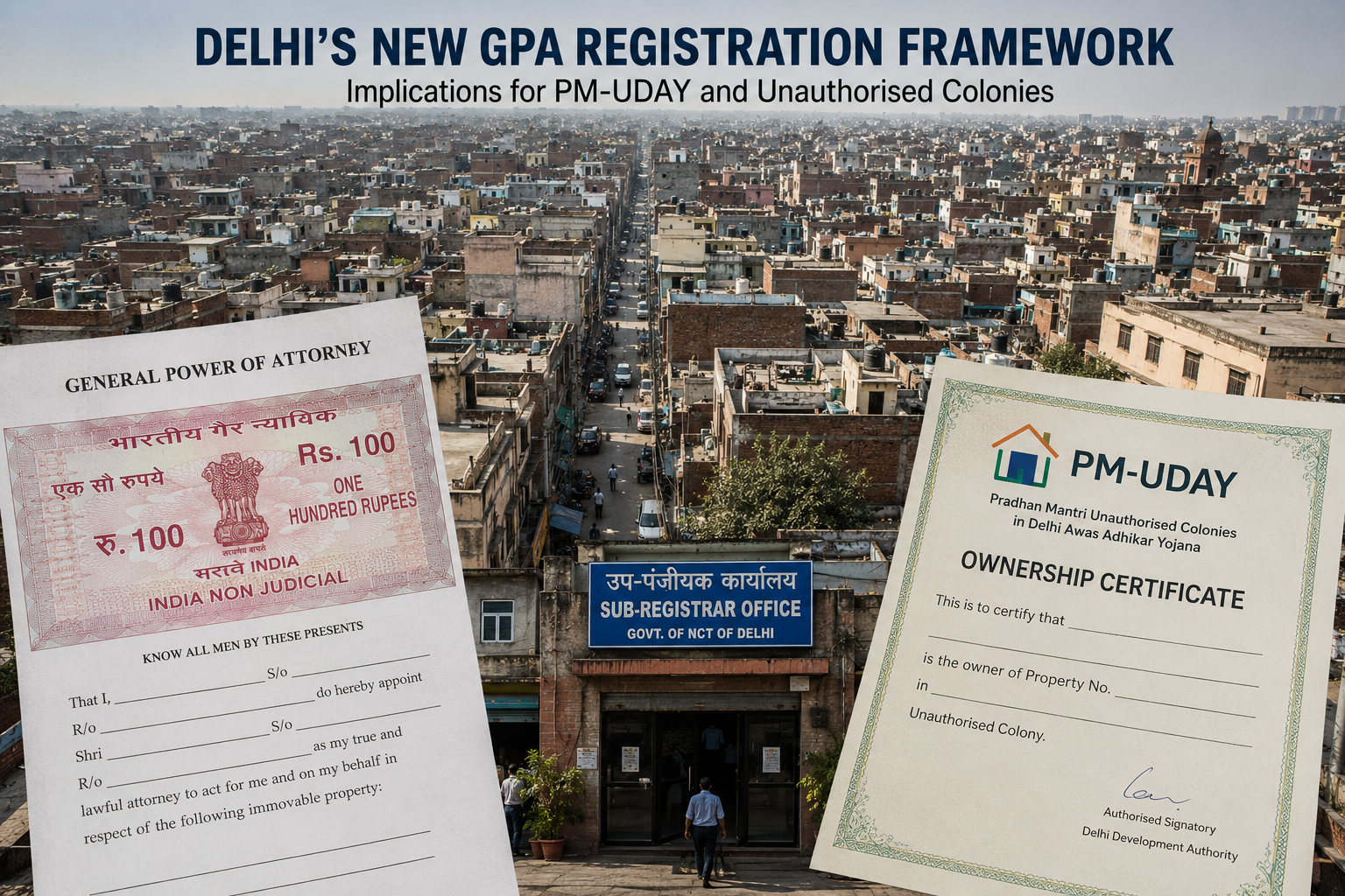 Beyond the Circular: Will Delhi’s New GPA Scrutiny Strengthen PM-UDAY or Create Fresh Challenges for Unauthorised Colonies?