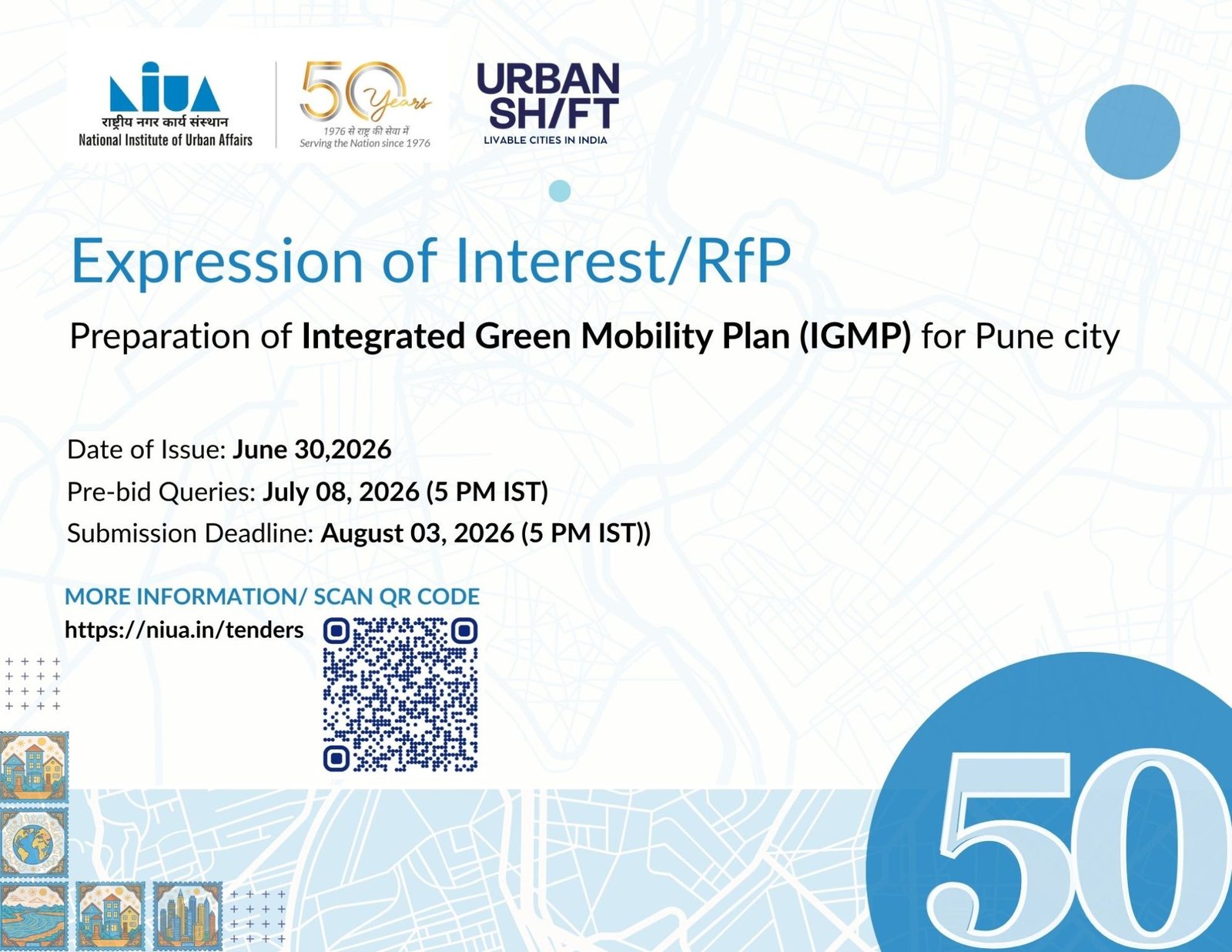 NIUA Invites Bids for Integrated Green Mobility Plan for Pune Under UrbanShift Programme