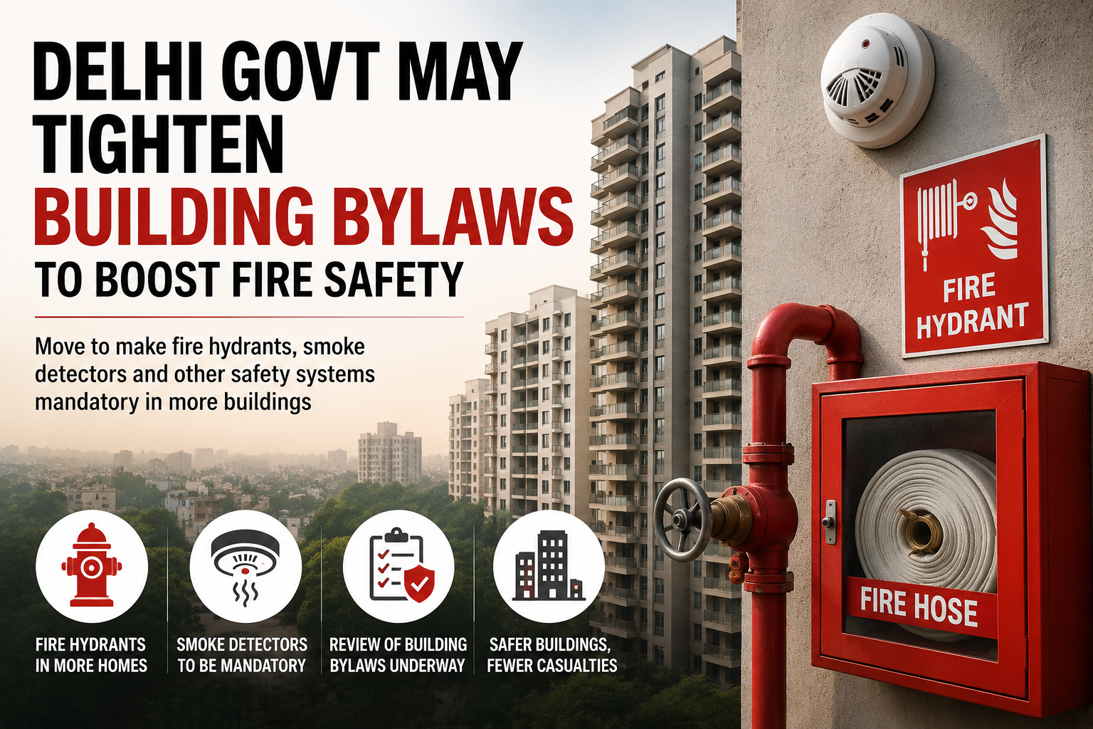 Delhi govt may tighten building bylaws to strengthen fire safety