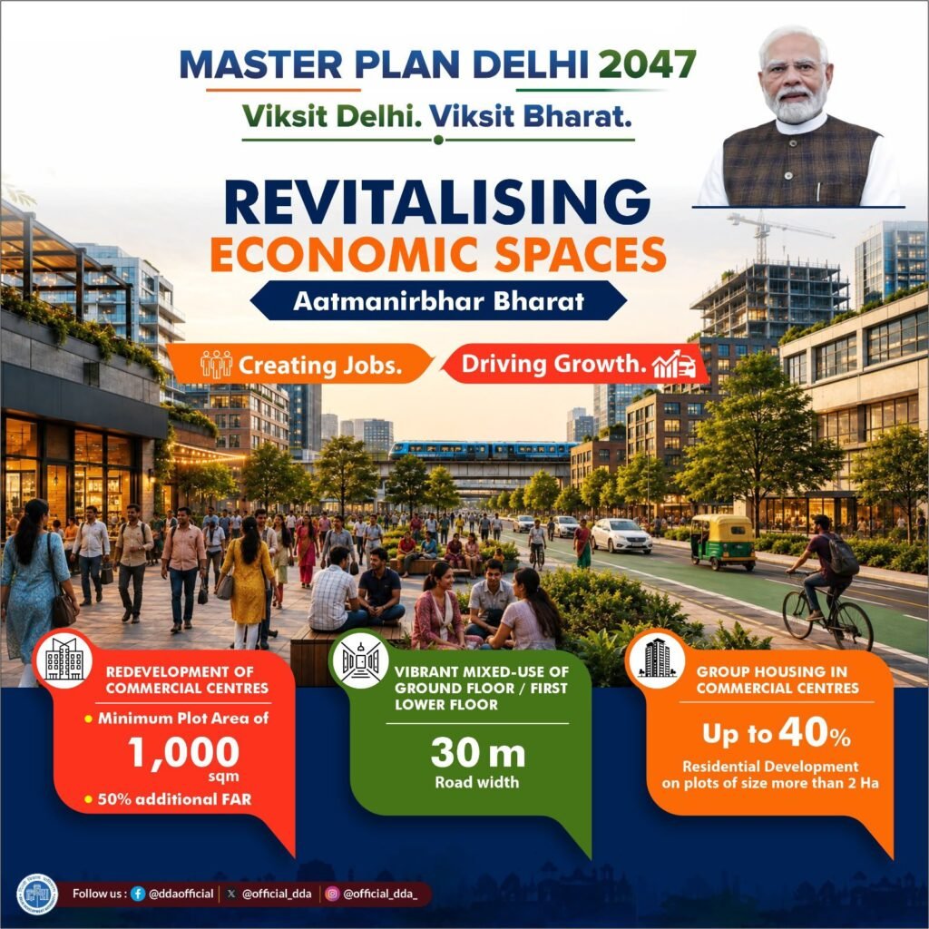 Master Plan Delhi 2047 revitalising economic spaces and urban development in Delhi