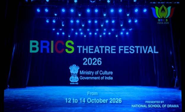 BRICS Theatre Festival 2026 stage at National School of Drama, New Delhi