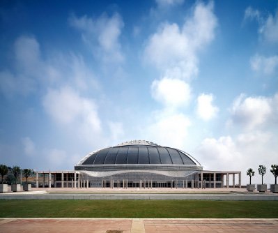 Palau Sant Jordi Olympic arena in Barcelona designed by Arata Isozaki