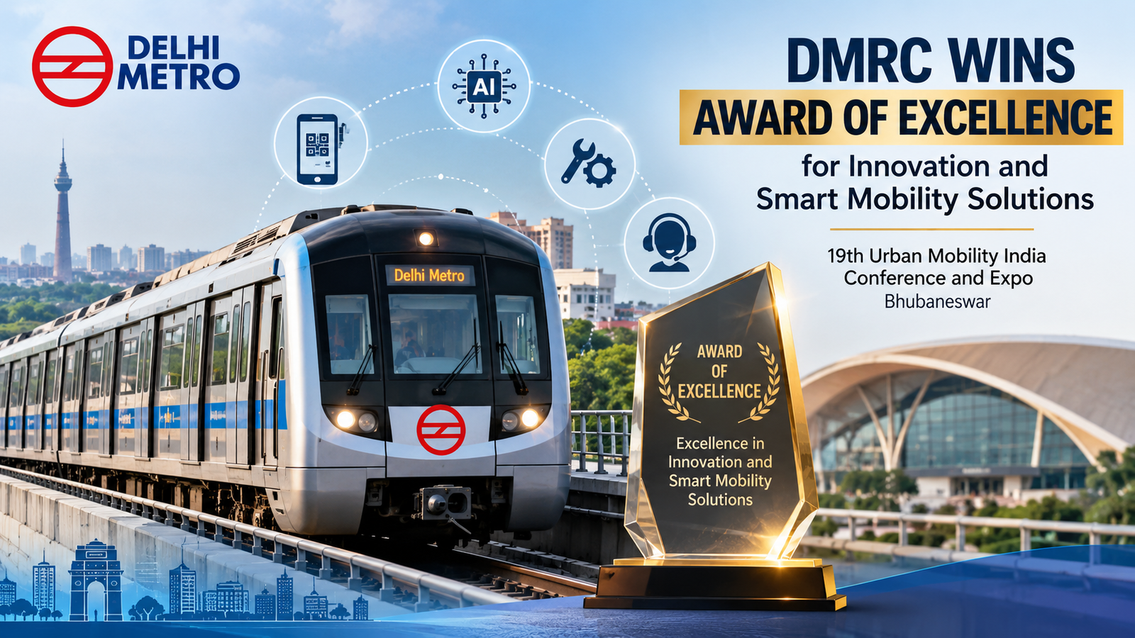 DMRC Wins Award for Innovation and Smart Mobility Solutions