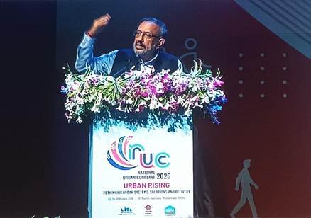 Rajiv Gauba, Member of NITI Aayog, addresses the 2nd National Urban Conclave 2026 on urban governance reforms.